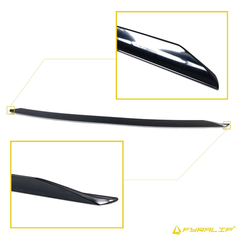 VW Jetta MK6 8 x Matte Black Boot Lip Spoiler (2011-2014)