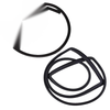 Windshield Rubber Front Rear Set 2 Fits Nissan Frontier D22 Pickup 1998-05 D05