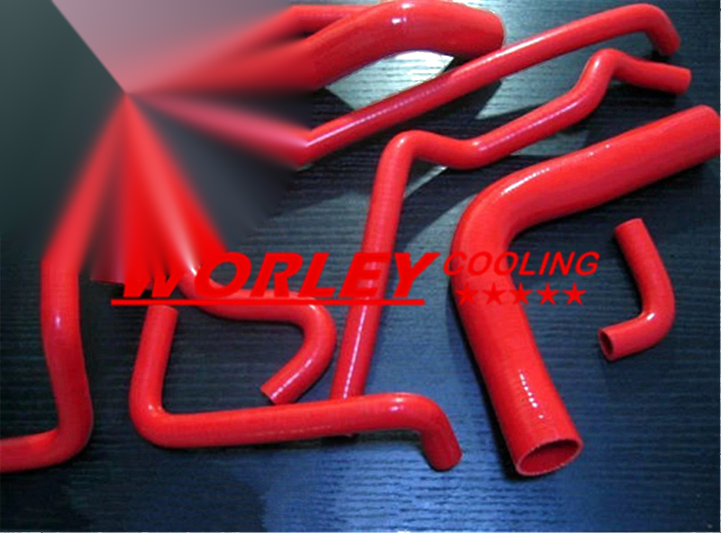 Holden V8 Commodore 3 Core Radiator & Red Hose (1988-1997)