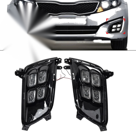 Kia Optima K5 2 x Daytime Running Light Fog Lamps (2014-2015)