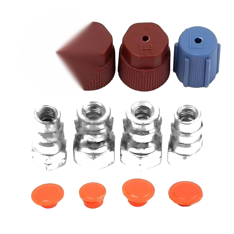 Car R12 to R134a A/C Conversion Connector Adapter Fittings Caps (1990-2023)
