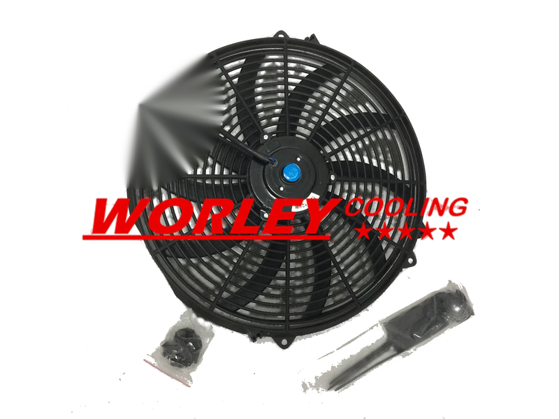 Ford Mustang, Mercury Cougar 289, 302, 351 44mm Radiator + Fan (67-69)