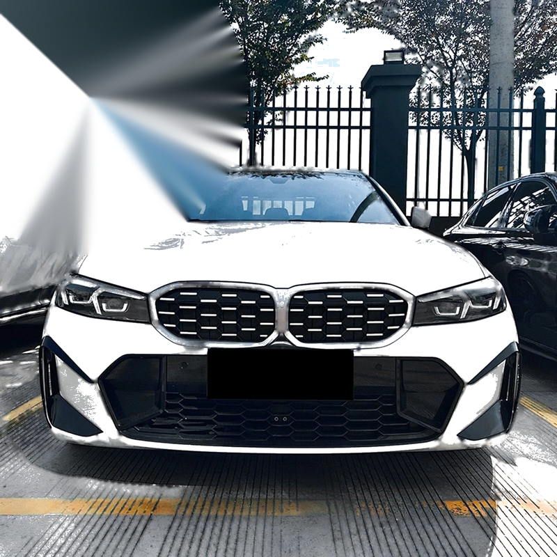 BMW G20 G21 2 x Gloss Black Front Side Fog Light Trim Covers (2023-)