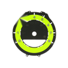 Porsche 992 (2019-2025) Lizard Green Gauge Face Paper