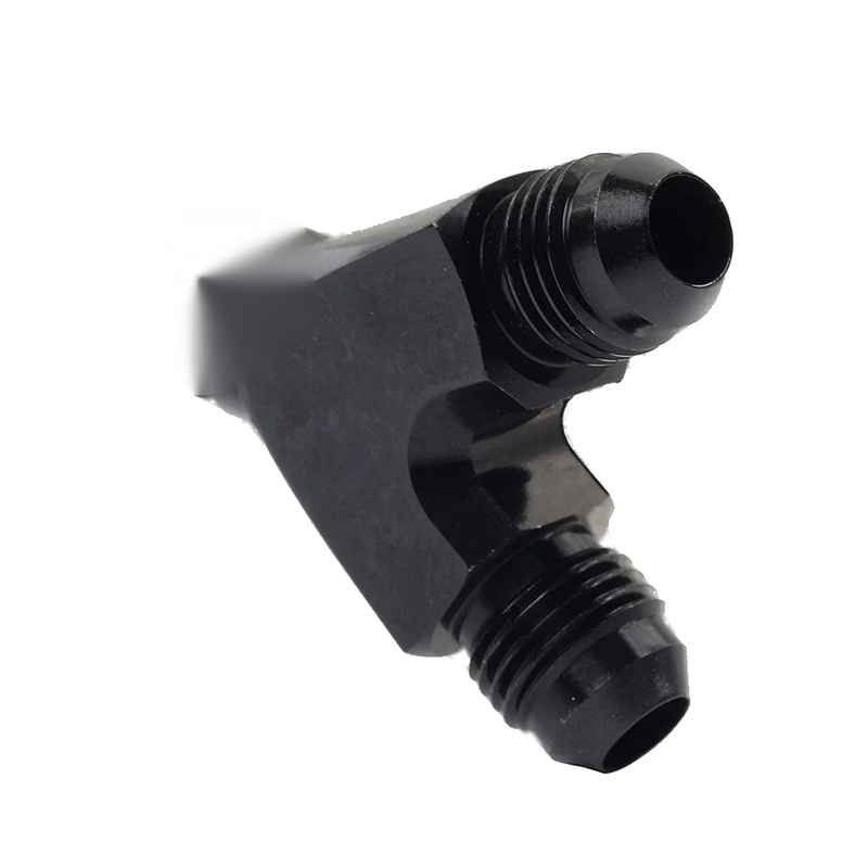 Make & Model 8AN Black Y Fuel Block Flare Union Fitting