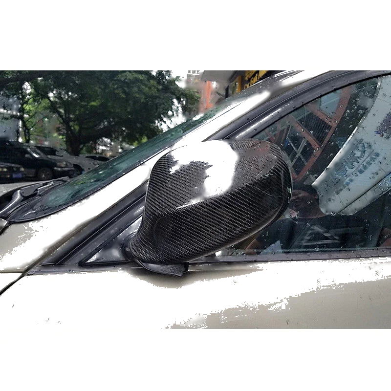 BMW 3 E90 2005-2008 Real Carbon Fiber Side View Mirror Cover Caps Trim fit