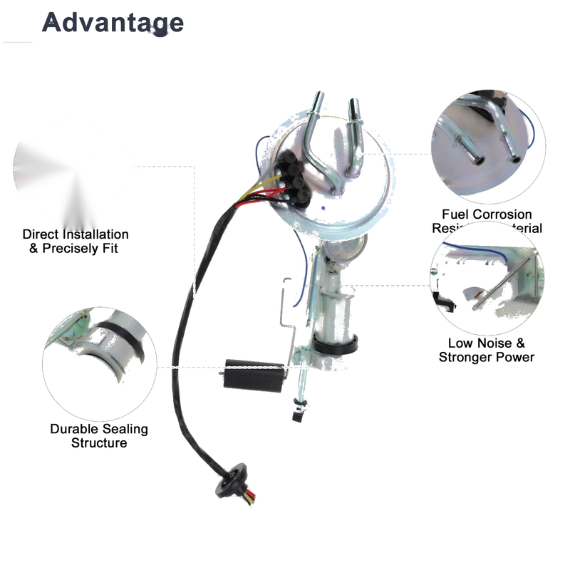 Ford Escort, Mercury Tracer L4 1.8L Fuel Pump Assembly (1994-1996)