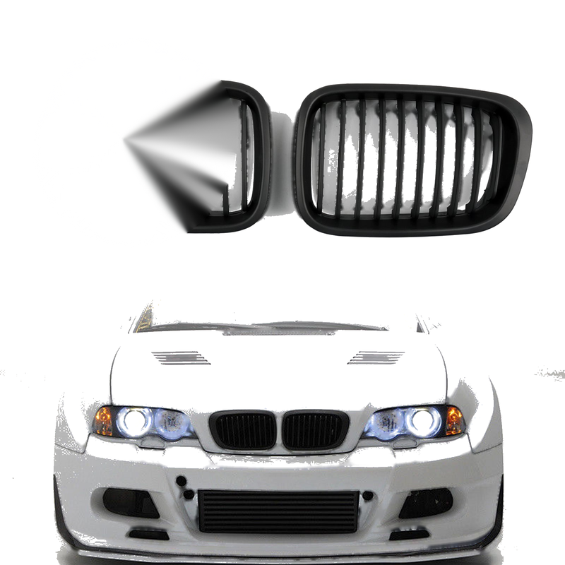 BMW 3 Series E46 4D ABS Black Mesh Grille (1998-2001)