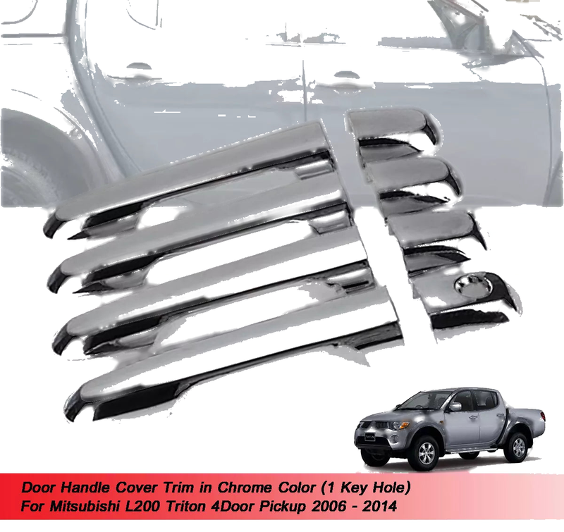 Mitsubishi L200 Triton 4 x Door Handle Cover Trim (2006-2009)