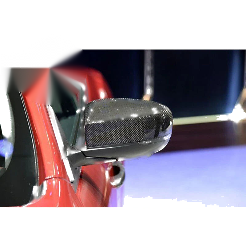 For Maserati Ghibli 2017-2021 Dry Real Carbon Fiber Side Mirror Cover Overlay