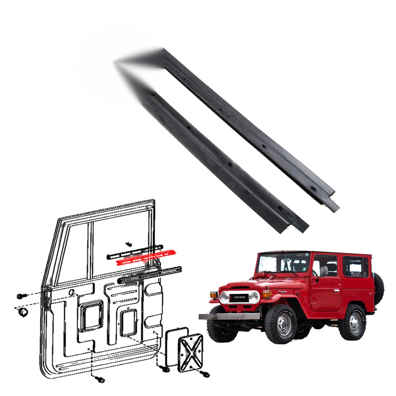 Toyota Land Cruiser BJ40 FJ45 HJ45 1974-1984 Door Glass Weatherstrip