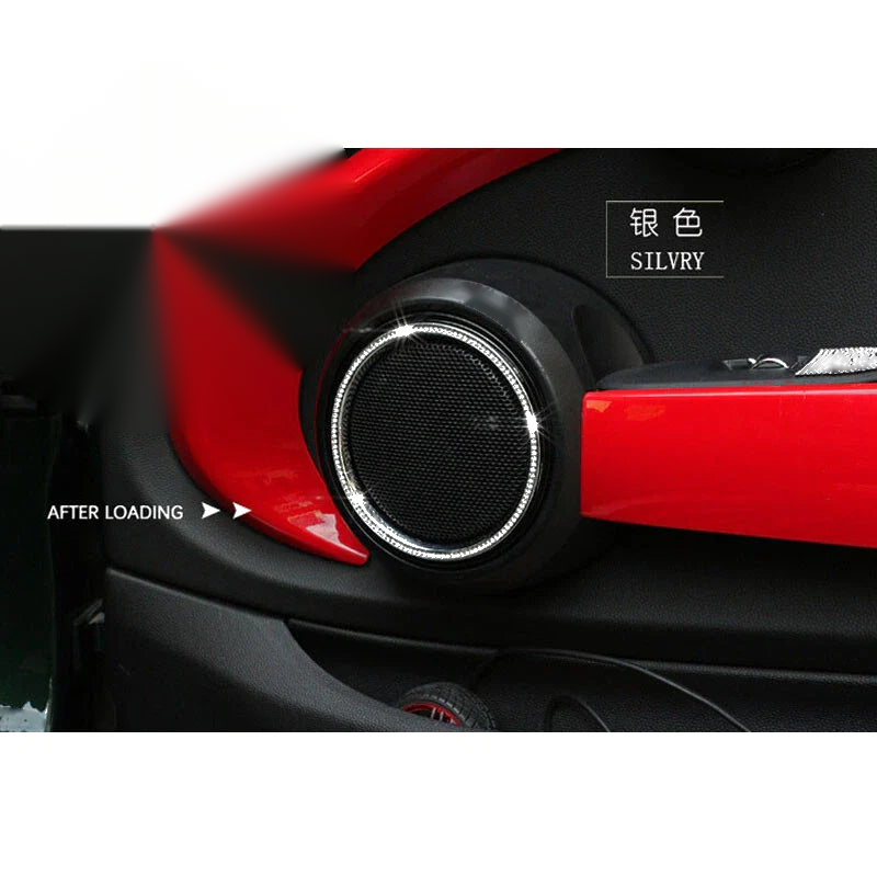 Mini Cooper F55 F56 Car Crystal Interior Speaker Grille Cover Trim fit