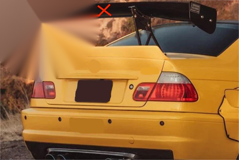 BMW 3 Series E46 Sedan Unpainted Rear CSL Style Spoiler Wing (1999-2006)