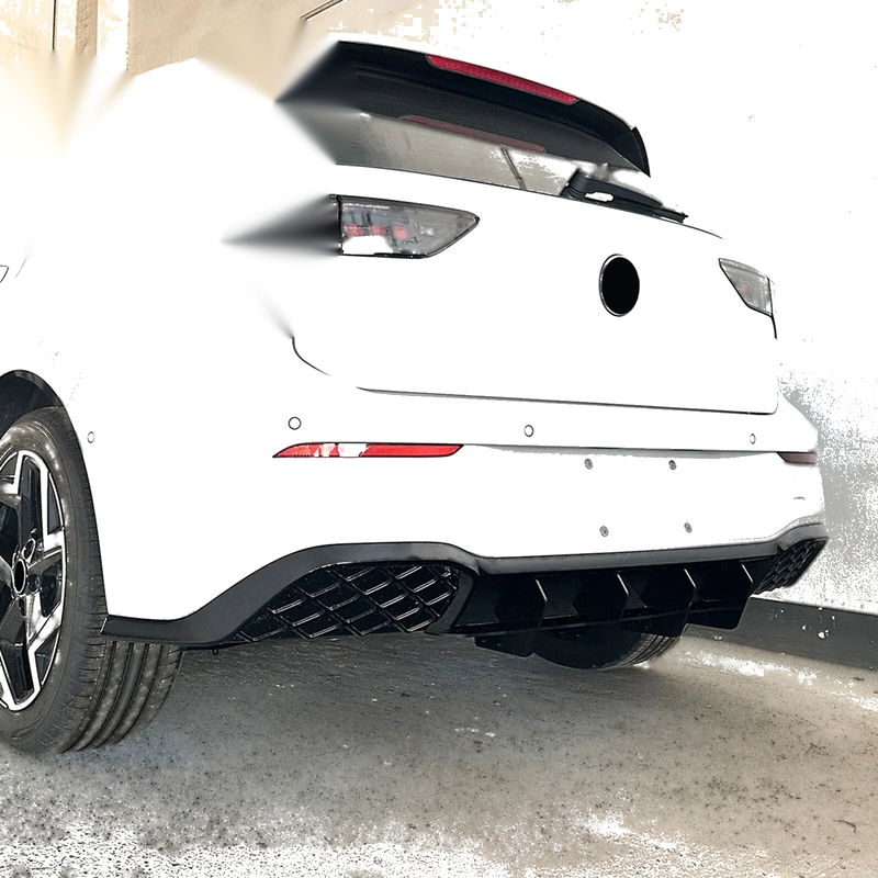 VW Golf 8.5 Rline Rear Bumper Diffuser Lip Cover (2024-2025)