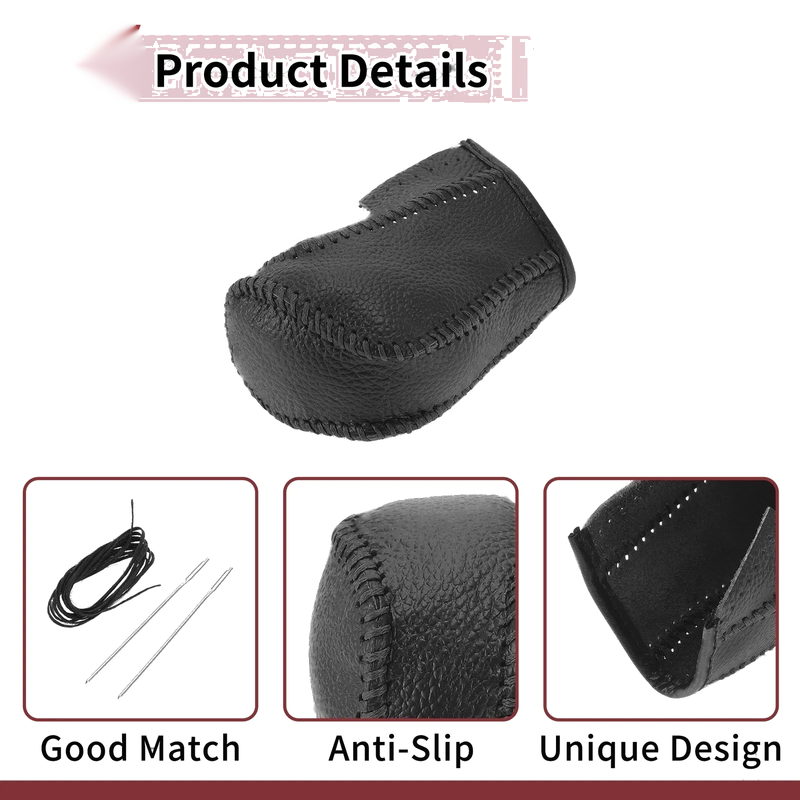 Honda Inspire (2023) - Black Faux Leather Car Gear Shift Knob Cover