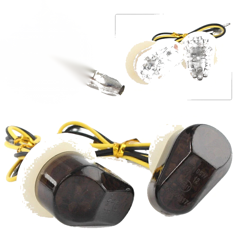 Yamaha YZF R1 R6 R6S FZ6R Clear LED Amber Turn Signal Lights (2000-2023)