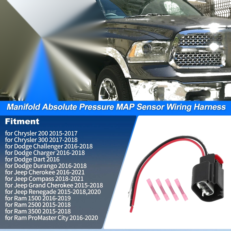 Chrysler Dodge Manifold Pressure Sensor with Connector