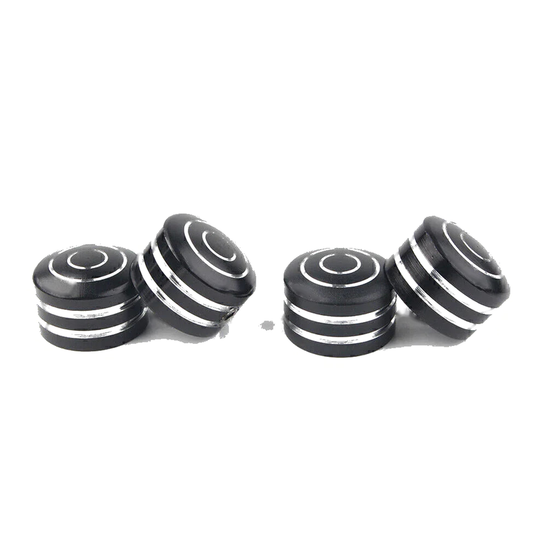 Harley Sportster 883 XL (1986-2017) & Twin Cam 4 x Black Head Bolt Covers (1999-2017)