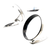 Porsche Sporty  Style Chrome Stainless Steel Fender Door Mirror x2