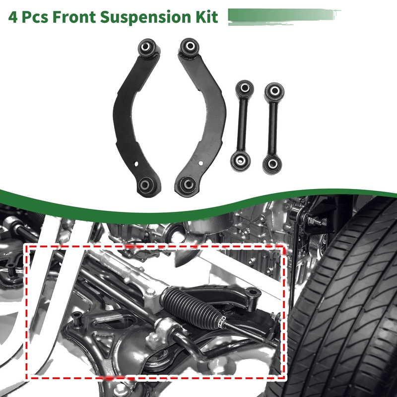 Jeep Compass 4 Pcs Rear Upper Control Arm Lateral Link (2007-2015)