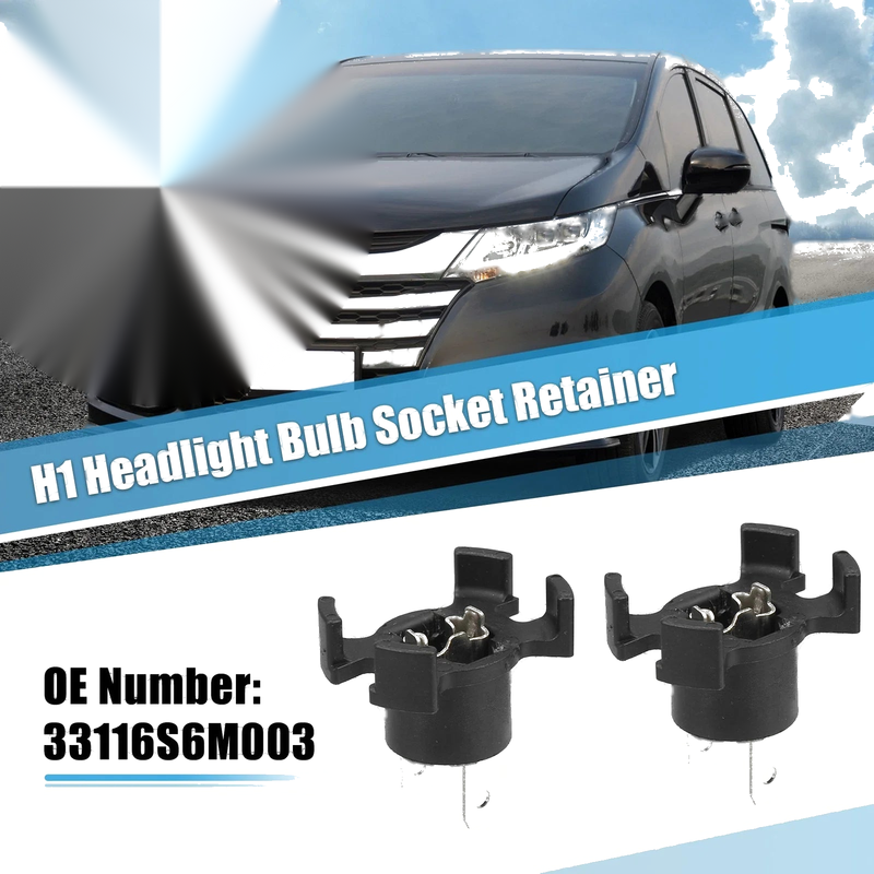 Honda Odyssey (2005-2010) 2 x Headlight Bulb Socket Retainer Holder Adapter