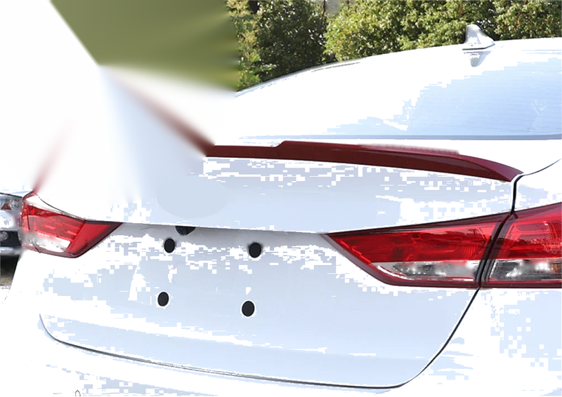 Hyundai Elantra Sedan Rear Spoiler Wing H Style ABS Unpainted (2017-2018)