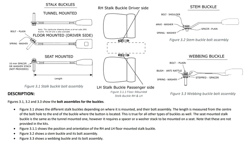 Toyota Corolla AE70 Sedan Rear Seat Belt Kit (1980-1985)