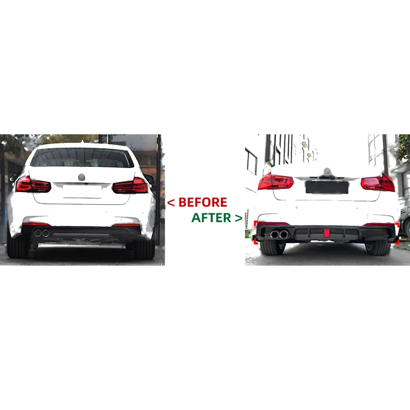 BMW 3 Series Rear Bumper Diffuser Side Covers (2013-2019)