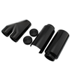 Harley Street Bob 6 x Black Front Fork Boot Slider Shock Covers (2018-2022)