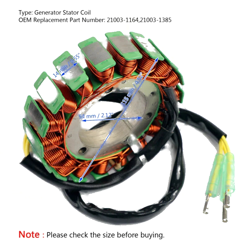 Kawasaki VN 1500 Vulcan 88 Stator Alternator (1987-1999)