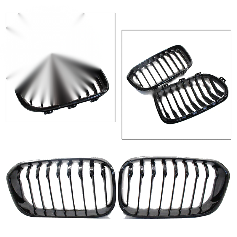 BMW F20 F21 LCI 2015-2019 Front Sport Upper Kidney Grilles (2 x Grilles)