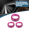Dodge Durango 2014-2020 - Set of 3 Pink AC Radio Switch Knob Cover Decals