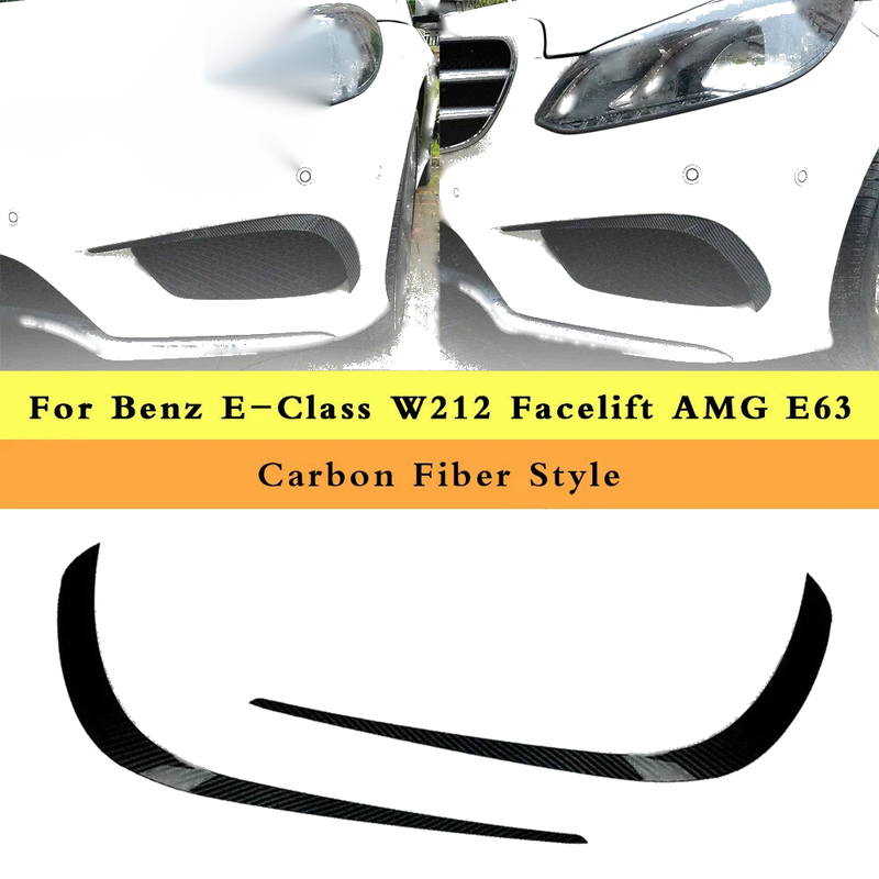 Benz E-Class W212 Facelift AMG Bumper Splitter Trim (2013-2016)