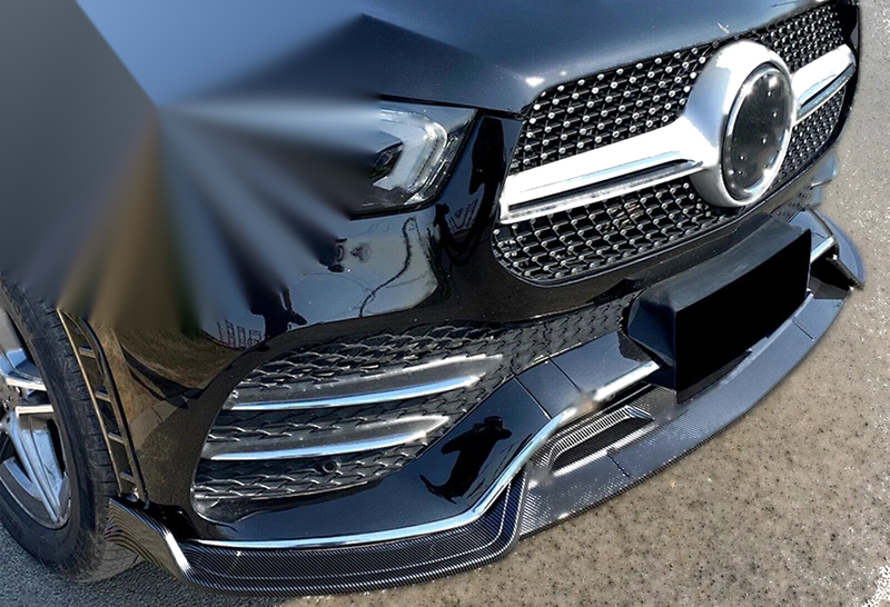 Benz GLE W167 C167 (2020-2023) Carbon Look Front Lip & Rear Spoiler