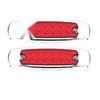 Trailer 2 x Red 12 LED Sealed Side Marker Clearance Lights (No Year)