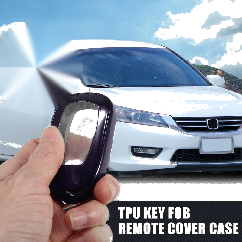 Honda Accord Civic (2022) Purple TPU Key Fob Remote Cover Case