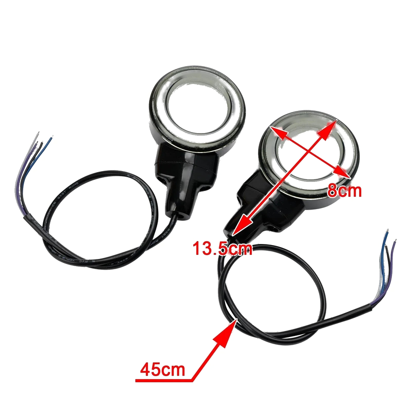 Harley Heritage Softail Classic (1999-2023) Black LED Turn Signal Flat
