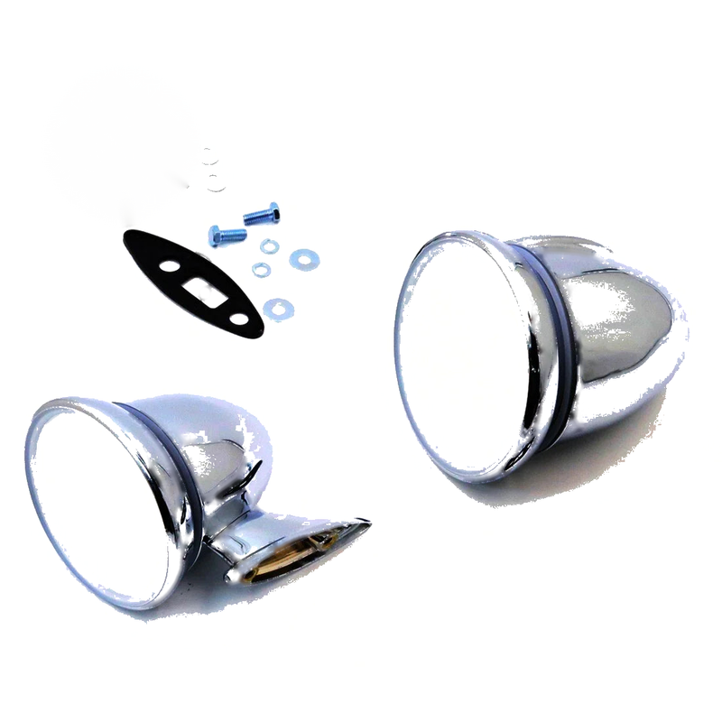 Mazda Roadpacer Chantez Cosmo 121 AP RX-5 1975-1981 Chrome Fender Mirror Set