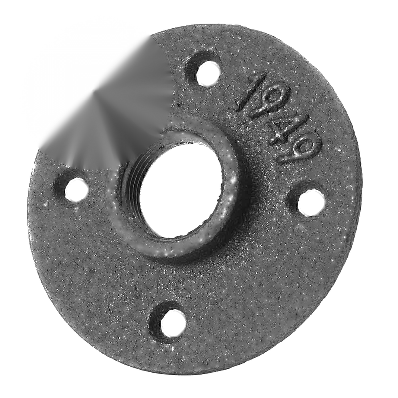 Wall Mount 10 x 3/4" Malleable Iron Floor Flange Pipe Fitting (No Year)