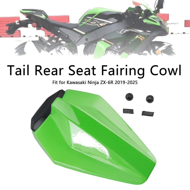 Kawasaki ZX6R (2019-2025) Green Racing Tail Rear Seat Fairing