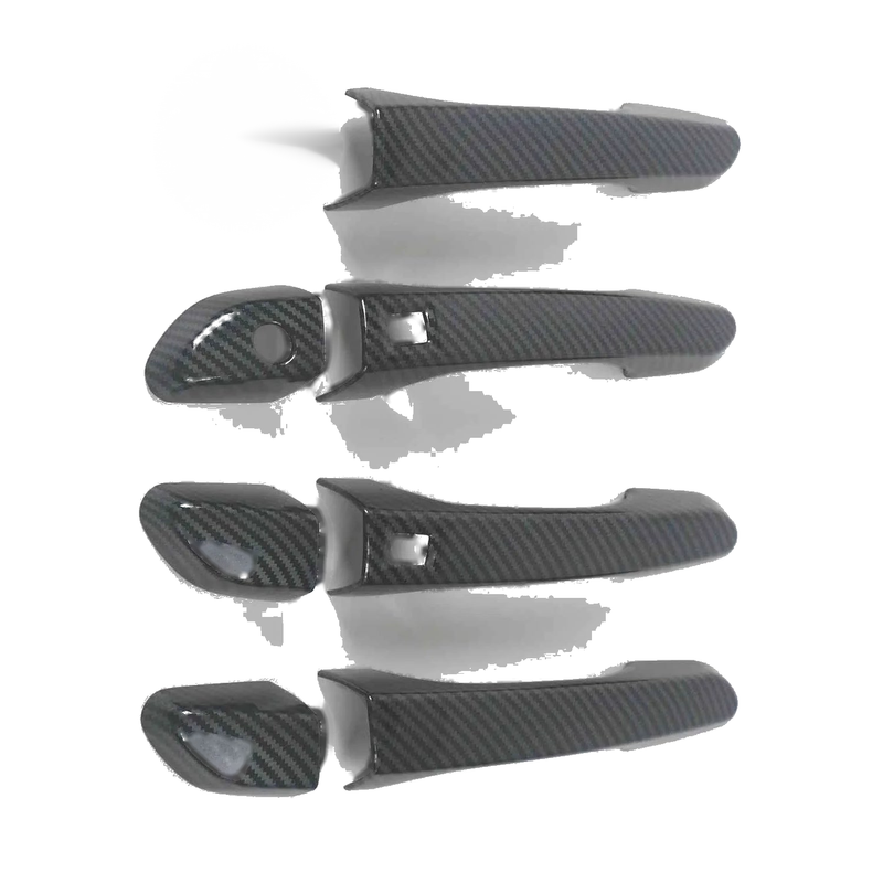 Hyundai Tucson Smartkey Door Handle Lid Carbon Fiber Cover Trim (2016-2020)