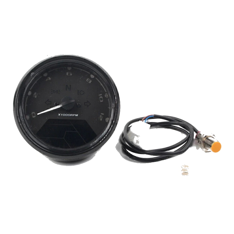 Universal Models LCD Digital Motorcycle Odometer Speedometer Tachometer Gauge