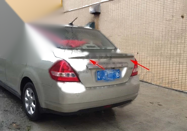 Nissan Versa Tiida Sedan Factory Style Spoiler Wing ABS (2007-2010)