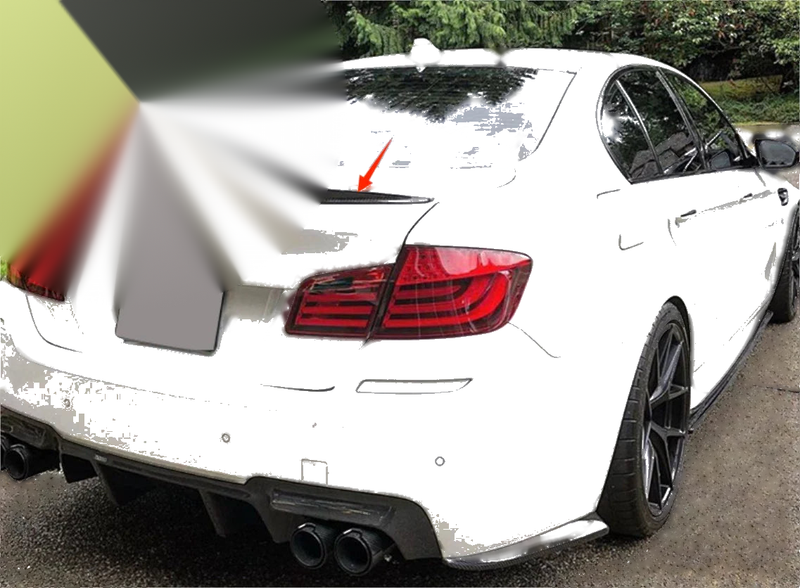 BMW 5 Series F10 F18 Rear P Style Spoiler Wing Carbon Fiber (2011-2017)
