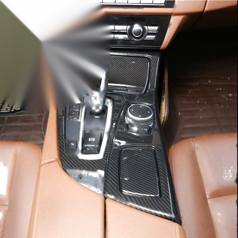 BMW 5 Series F10 2010-2016 Real Carbon Fiber Center Console Panel Cover Trim
