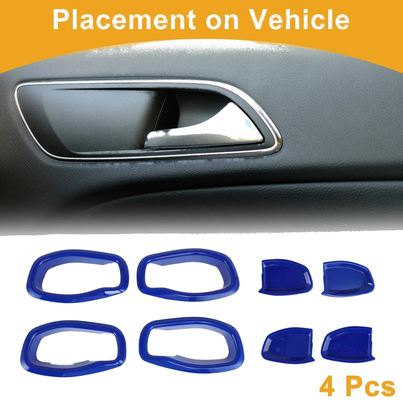 Jeep Renegade (2015-2023) 4 x ABS Interior Door Handle Bowl Cover Trim