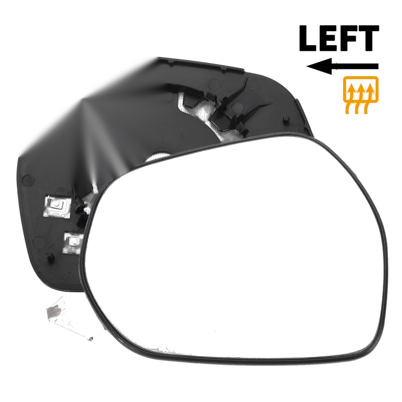 Ford Puma Left Side White Mirror Glass w/ Back Convex Heated (2019-2023)