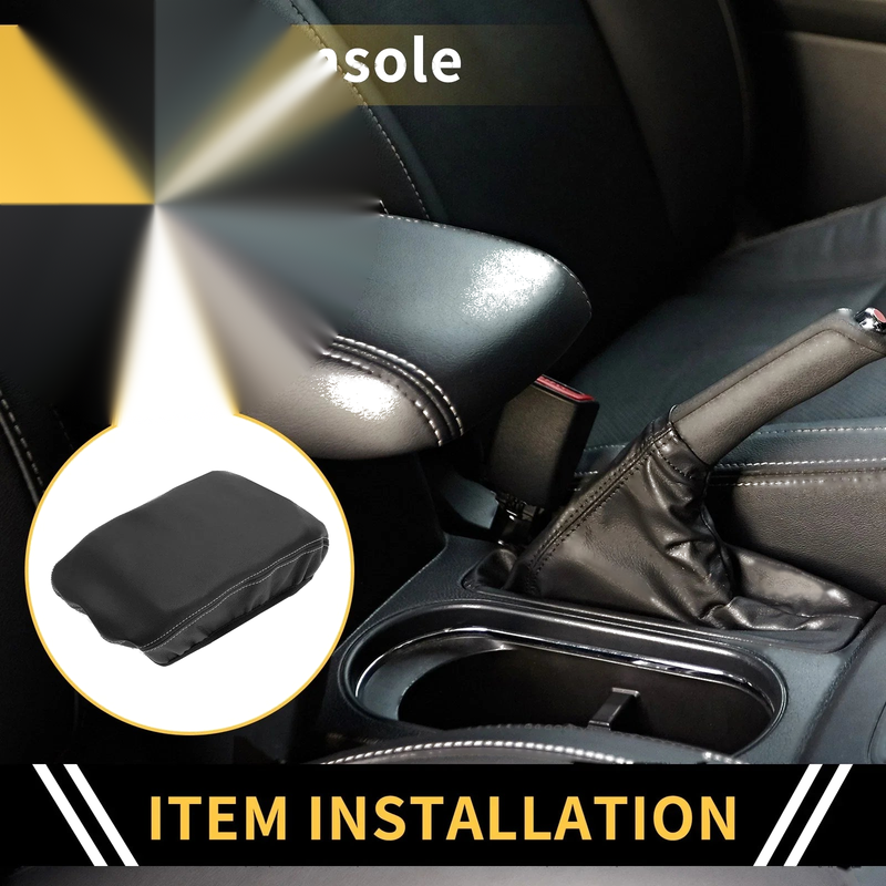 GMC Canyon - Microfiber Leather Anti-Scratch Black Arm Rest Cover