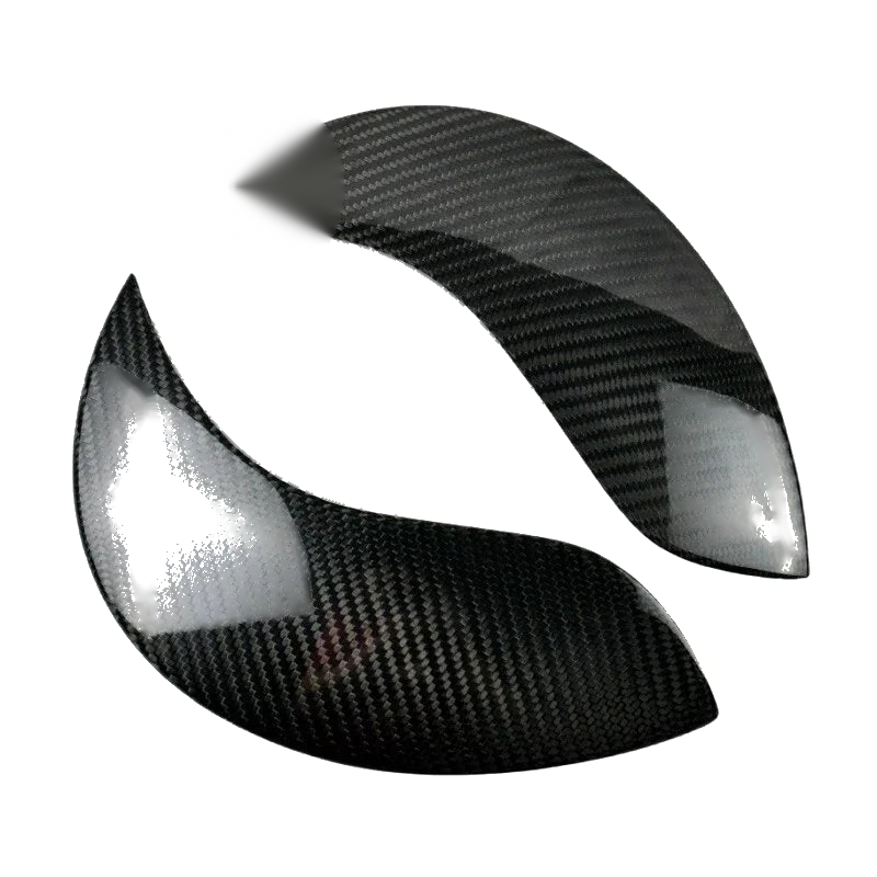 Mini Cooper R56 R57 R58 R59 Carbon Fiber Headlight Eyebrow Strip Cover Trim