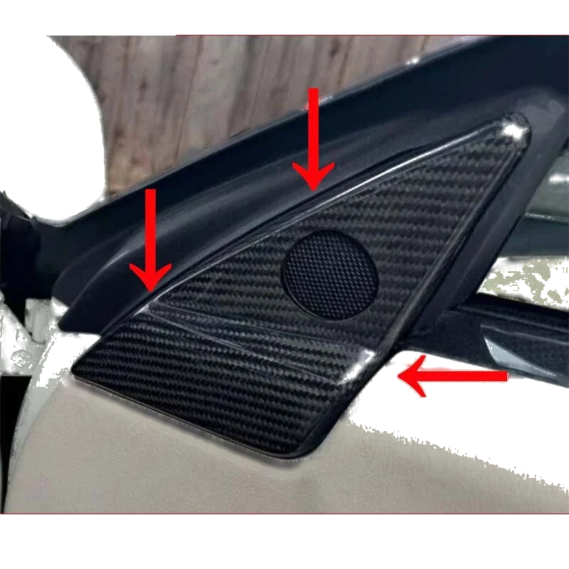 RHD / LHD Maserati GT 2008-2016 Real Carbon Fiber A Pillar Speaker Panel Cover
